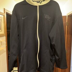 Wake Forest Nike Men's Black and Cream Jacket